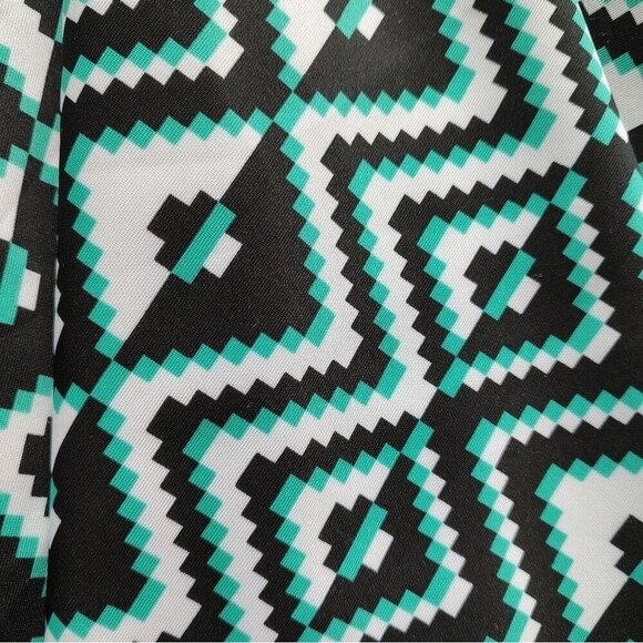 MILLY retro 50s-style fit flare dress abstract S 4 6 - Picture 6 of 9